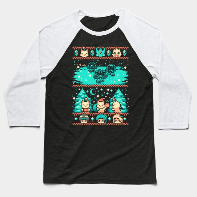 Winter Fantasy Baseball T-Shirt by Pixeleyebat